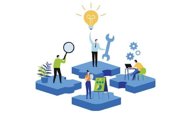 Different areas working together 