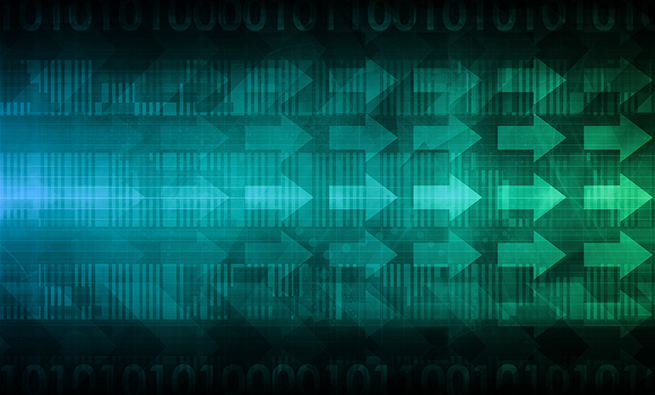 Abstract image with arrows pointing to the right